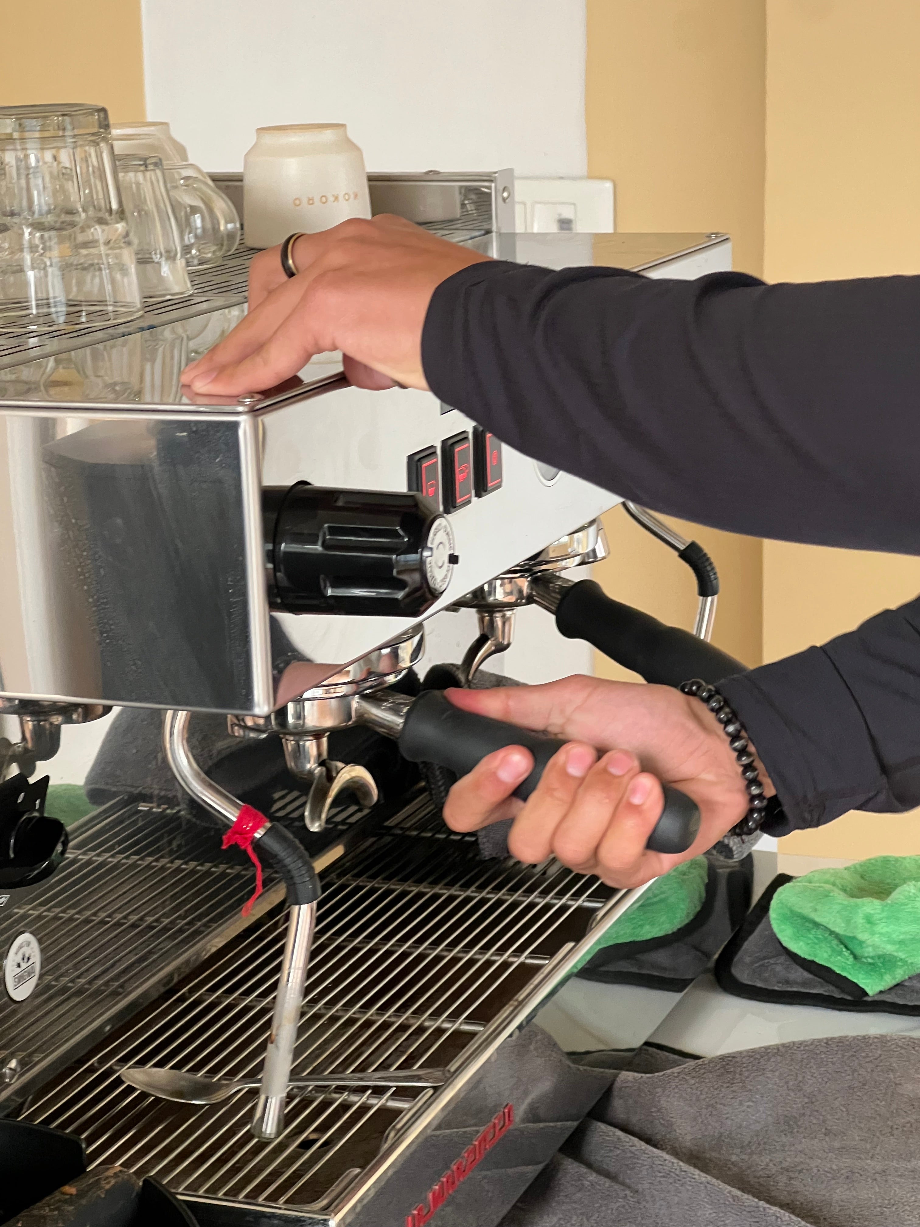 Barista training session at Mushin Coffee House India